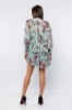 Kadın Mint Uzun Kollu Pliseli Şifon Elbise resmi