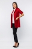 Picture of Woman Red three quarter Trojan Sleeve Classical Waistcoat