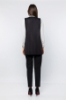 Picture of Woman Black pockets Sequined Waistcoat