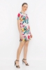Picture of Woman Ecru A Form Patterned Dress