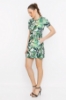 Picture of Woman Green A Form Patterned Dress