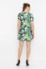 Picture of Woman Green A Form Patterned Dress