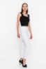Picture of Woman White Skinny Trotter Trousers