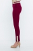 Kadın Sıklamen Dar Paça Yüksek Bel İki Renk Pantolon resmi