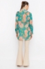 Picture of Woman Mint Patterned Buttoned Tunic