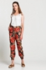 Picture of Woman Red Patterned Trousers