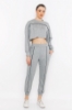 Picture of Woman Grey Two Thread Sport Sport wear Tracksuit Suit