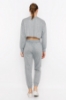Picture of Woman Grey Two Thread Sport Sport wear Tracksuit Suit
