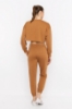 Picture of Woman Brown Two Thread Sport Sport wear Tracksuit Suit