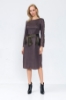 Picture of Woman Anthracite Midi Size Dress