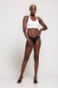 Picture of Woman White unsupported drawstring Bustier