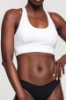 Picture of Woman White unsupported drawstring Bustier