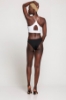 Picture of Woman White unsupported drawstring Bustier