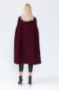 Picture of Woman Bordeux Maroon handles embroidered Design Cardigan