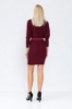 Picture of Woman Bordeux Maroon Silvery Knitwear Belted Dress