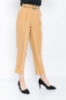 Picture of Woman Camel Loose Cut Design Belted Trousers