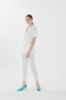 Picture of Woman Ecru V Neck Blouse Trousers Aerobin Suit