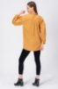 Picture of Woman Mustard Mustard Yellow Poplin Watermelon Sleeve Shirt
