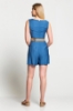 Picture of Woman Indigo Blue indigo Belted Short Overall