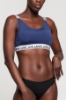 Picture of Woman Indigo Blue indigo Written Elastic fitness Athlete Bustier