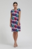 Picture of Woman Melange Colourful Guitar Patterned Short Dress