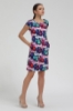 Picture of Woman Melange Colourful Guitar Patterned Short Dress