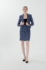 Picture of Woman Navy Navy Blue Mini Skirt Jacket Work Suit