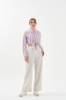 Picture of Woman Lilac Crop Shirt Trousers Suit