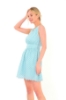 Picture of Woman Blue &#x0D;
 V Neck Brode Lace Mini Dress