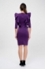 Picture of Woman Purple front Ruffle Scuba Dress