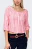 Picture of Woman Pink Buttoned Blouse