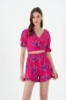 Picture of Woman Pink Mini Viscose Short