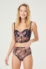 Picture of Woman Black Carmen flower Korse Black bralette Bra Suit