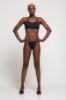 Kadın Siyah İnce Askılı Sporcu Büstiyer resmi