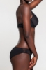 Picture of Woman Black Stomach drawstring Shoulder Lace Bra Suit