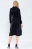 Picture of Woman Black Shiny Material casual Dress