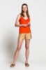 Picture of Woman Orange Lace Athlete Blouse