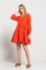 Picture of Woman Orange Summery Dress