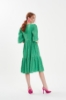 Kadın Yeşil Brode Kısa Kol Salaş Elbise resmi