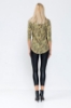 Picture of Woman Green Knitwear Leather Blouse