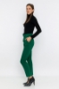 Picture of Woman Green High Waist Belted Normal Trotter Trousers