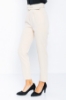 Picture of Woman Beige High Waist Belted Normal Trotter Trousers