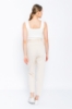 Picture of Woman Beige Comfortable Cut High Waist Trousers
