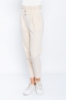 Picture of Woman Beige Comfortable Cut High Waist Trousers