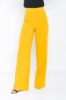 Picture of Woman Mustard Mustard Yellow High Waist palazzo Thin Trousers