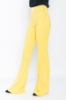 Picture of Woman Yellow High Waist Tokalı Flare Trotter Trousers