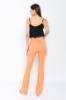 Picture of Woman Salmon High Waist Tokalı Flare Trotter Trousers