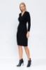 Picture of Woman Black Silvery Long Maxi Knitwear Dress
