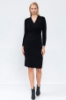 Picture of Woman Black Silvery Long Maxi Knitwear Dress