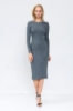 Picture of Woman Grey the sides Snap Knitwear Dress